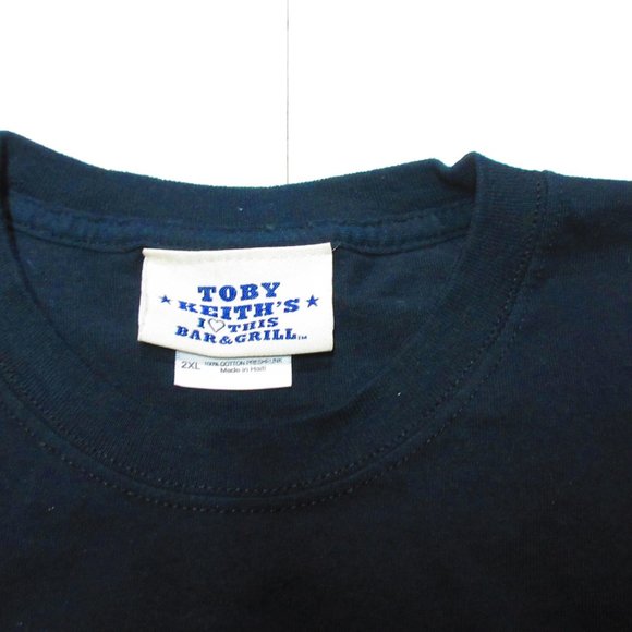 TOBY KEITH I Love This Bar and Grill Men's Black T-Shirt Size 2XL - Picture 2 of 3